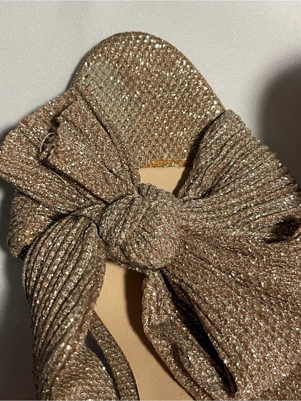 Loeffler Randall Metallic Knotted Block Heel Mules - Gold - Picture 12 of 12